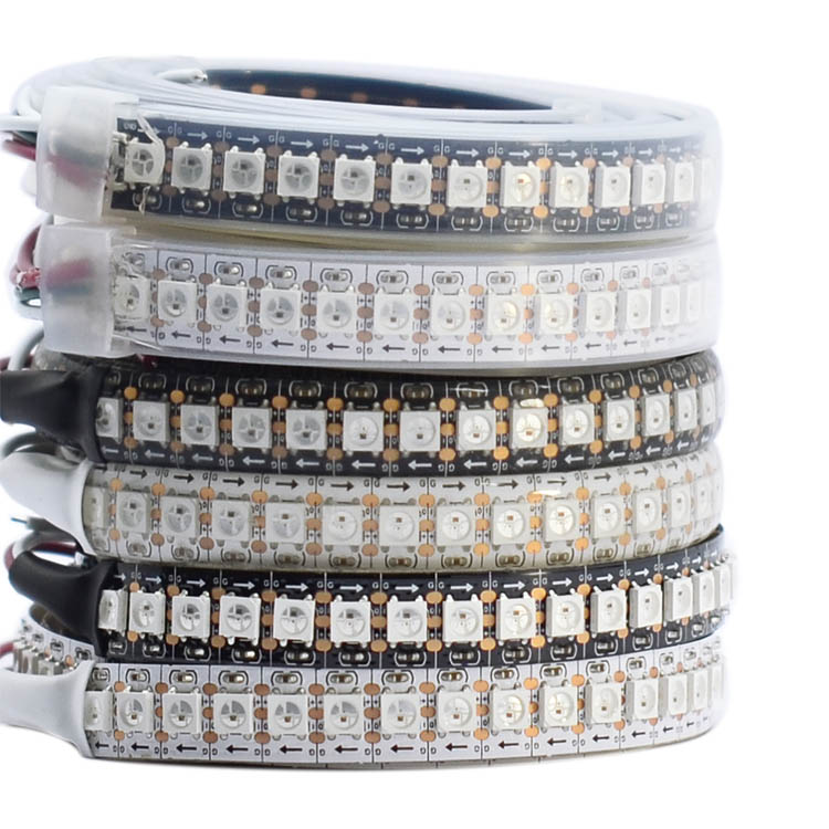 WS2811 DC5/12V Programmable LED Strip Lights, Addressable Digital Full Color Chasing Flexible LED Strips, Indoor Use, 288LEDs 6.56ft Per Reel By Sale WS2811 DC5/12V Programmable LED Strip Lights, Addressable Digital Full Color Chasing Flexible LED Strips, Indoor Use, 288LEDs 6.56ft Per Reel By Sale